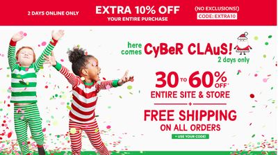 Carter’s OshKosh B’gosh Canada Cyber Monday Sale: FREE Shipping on All Orders + 30%-60% Off Sitewide + More Deals