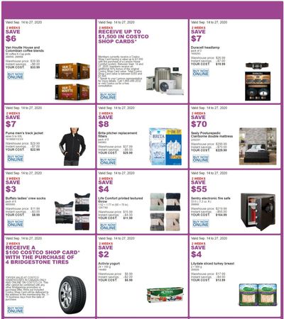 Costco Canada More Savings Weekly Coupons/Flyers for Western Canada: British Columbia, Alberta, Saskatchewan & Manitoba, until September 27