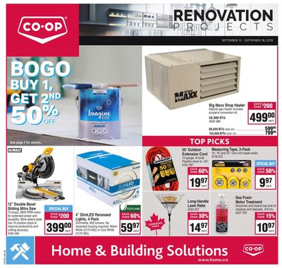 Co-op (West) Home Centre Flyer September 12 to 18