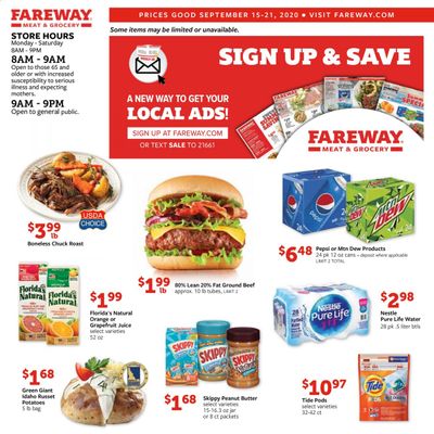 Fareway Weekly Ad September 15 to September 21