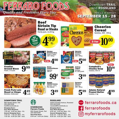 Ferraro Foods Flyer September 15 to 28