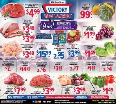 Victory Meat Market Flyer September 15 to 19