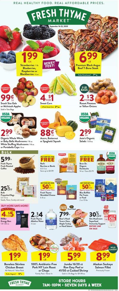 Fresh Thyme Weekly Ad September 16 to September 22