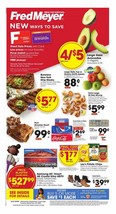 Fred Meyer Weekly Ad September 16 to September 22