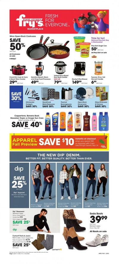 Fry’s (AZ) Weekly Ad September 16 to September 22