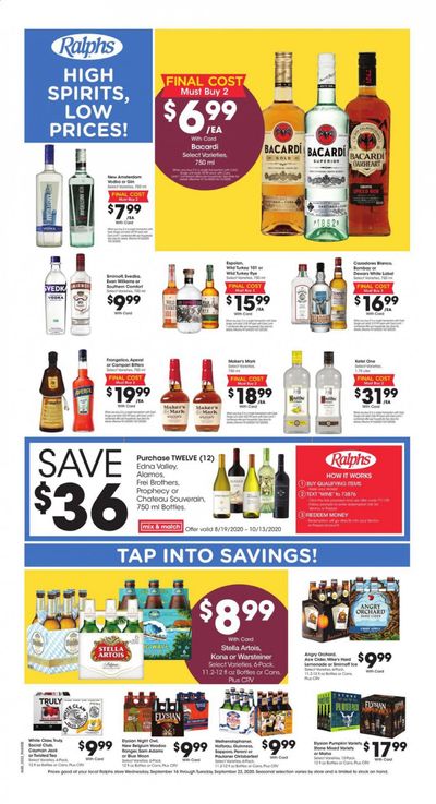 Ralphs Weekly Ad September 16 to September 22