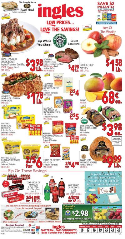 Ingles Weekly Ad September 16 to September 22