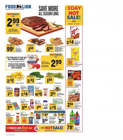 Food Lion (PA) Weekly Ad September 16 to September 22