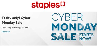 Staples Canada Cyber Monay 2019 Sale *Live*!
