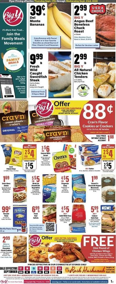 Big Y (CT) Weekly Ad September 17 to September 23