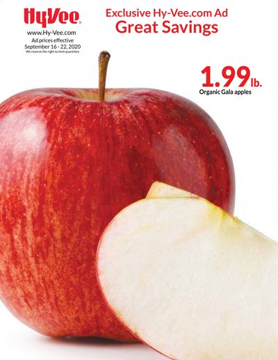 Hy-Vee (IA, IL, KS, MO) Weekly Ad September 16 to September 22