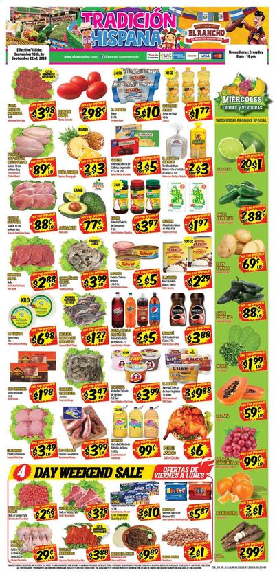 El Rancho Weekly Ad September 16 to September 22