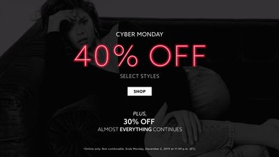 Dynamite Canada Cyber Monday Sale: Save 40% Off Many Styles + 30% Off Almost Everything