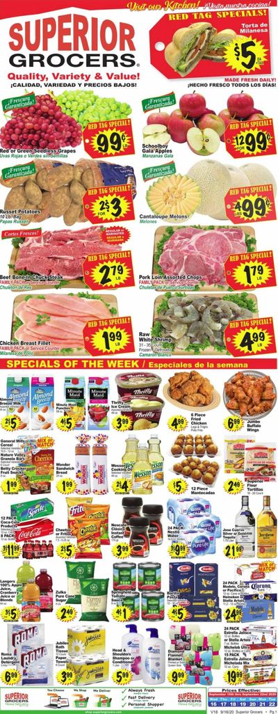 Superior Grocers Weekly Ad September 16 to September 22