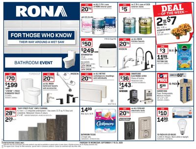 Rona (ON) Flyer September 17 to 23