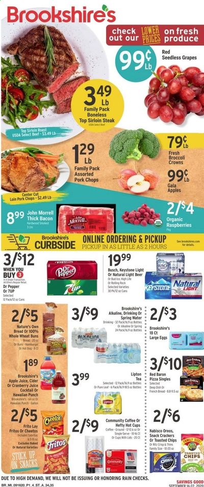 Brookshires Weekly Ad September 16 to September 22