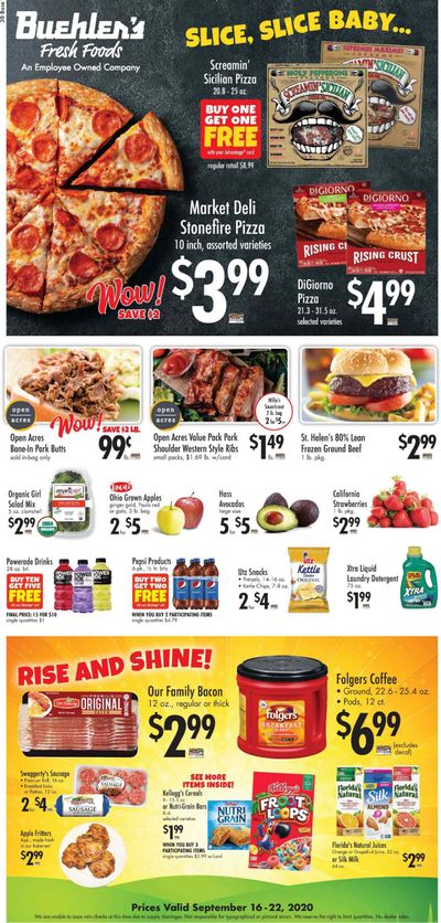 Buehler's Weekly Ad September 16 to September 22
