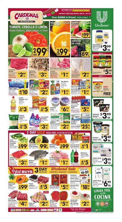 Cardenas Weekly Ad September 16 to September 22