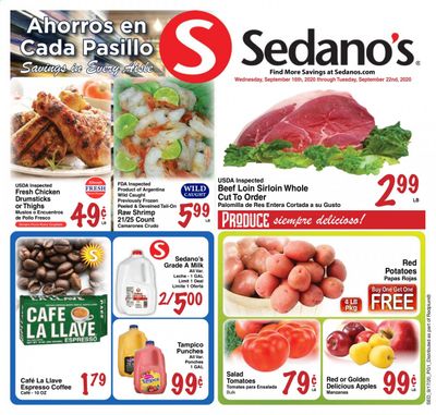 Sedano's Weekly Ad September 16 to September 22