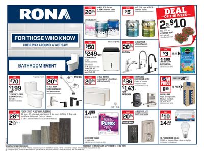 Rona (West) Flyer September 17 to 23