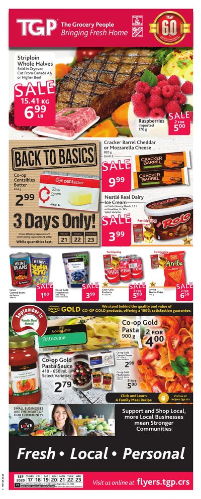 TGP The Grocery People Flyer September 17 to 23