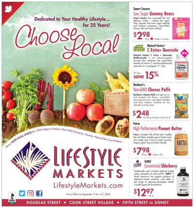Lifestyle Markets Flyer September 9 to 27