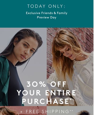 Naturalizer Canada Friends & Family Events: Today Only, Save 30% off Your Entire Purchase + FRRR Shipping with Coupon Code
