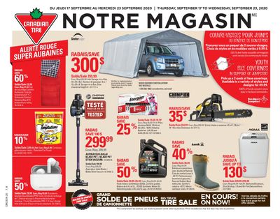 Canadian Tire (QC) Flyer September 17 to 23