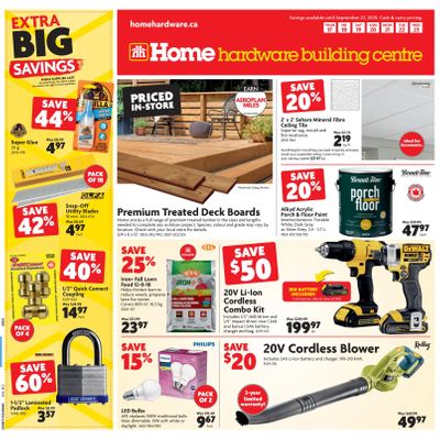 Home Hardware Building Centre (BC) Flyer September 17 to 23
